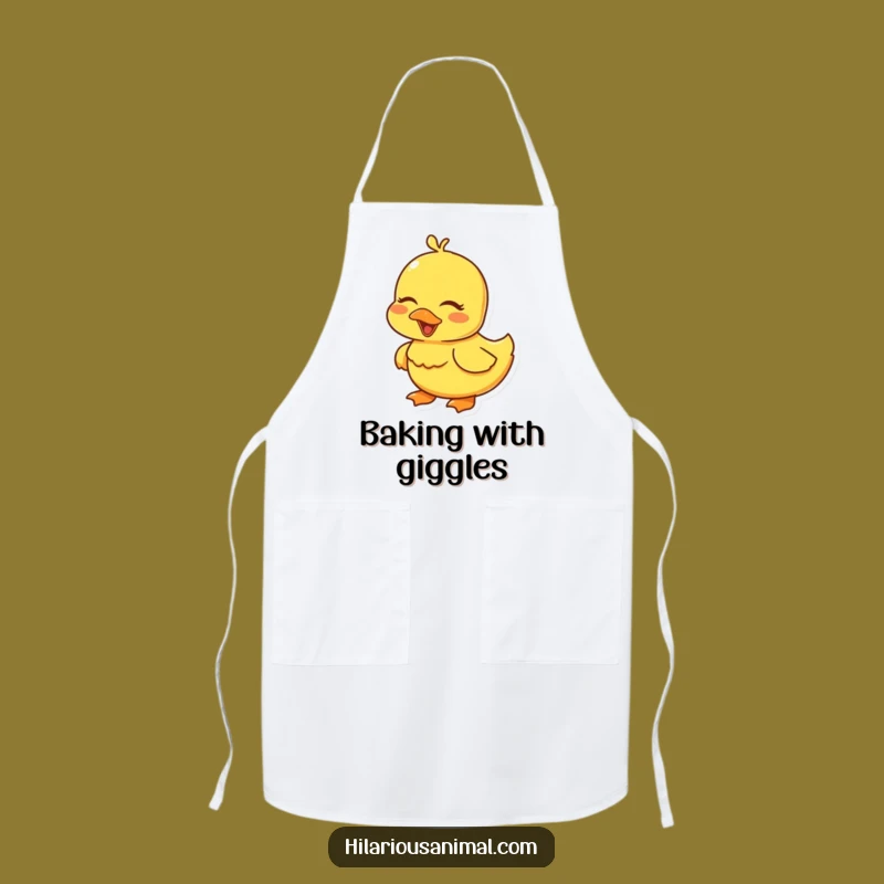 Funny Duckling Giggling Apron: Kitchen Charm with a Smile