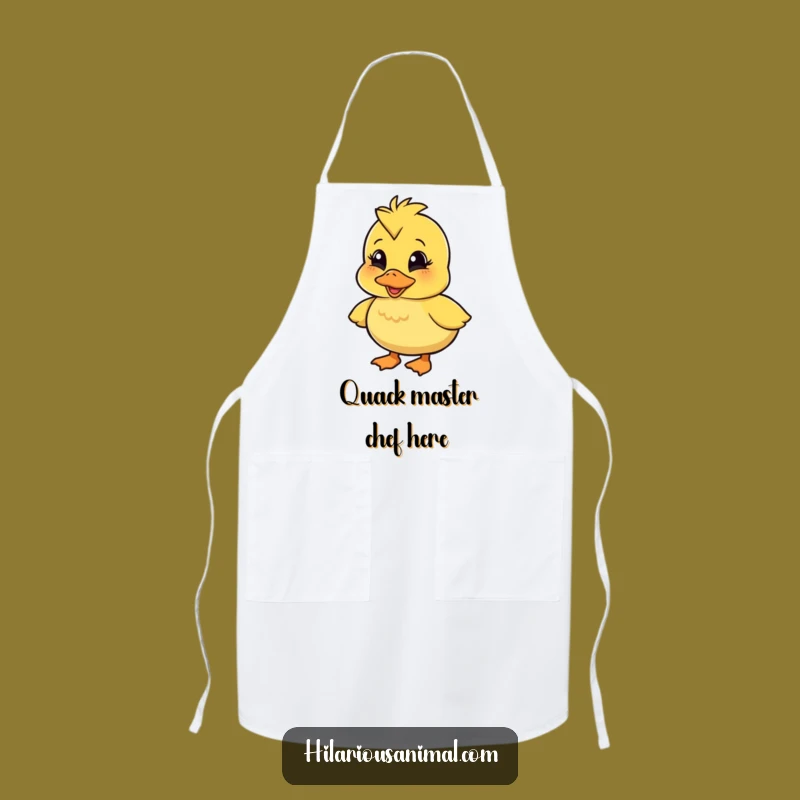 Funny Wobbly Duckling Apron: Quacking Character for Hilarious Kitchen Fun