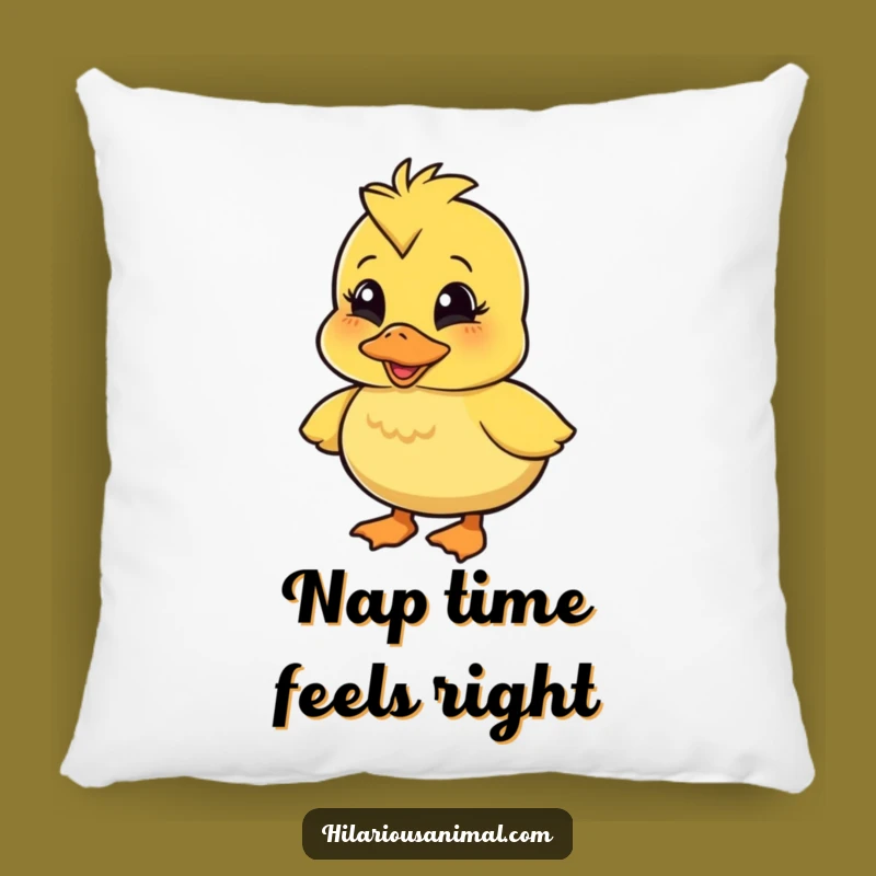 Funny Wobbly Duckling Pillow: Soft Quacking Character, Adds Hilarious Comfort