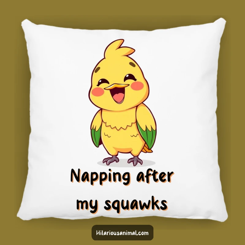 Funny Squawking Parrot Pillow: Cozy Comfort with a Loud Personality