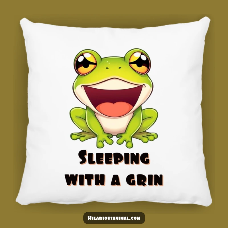 Funny Bulging Frog Pillow - Comfy & Comical Cushion