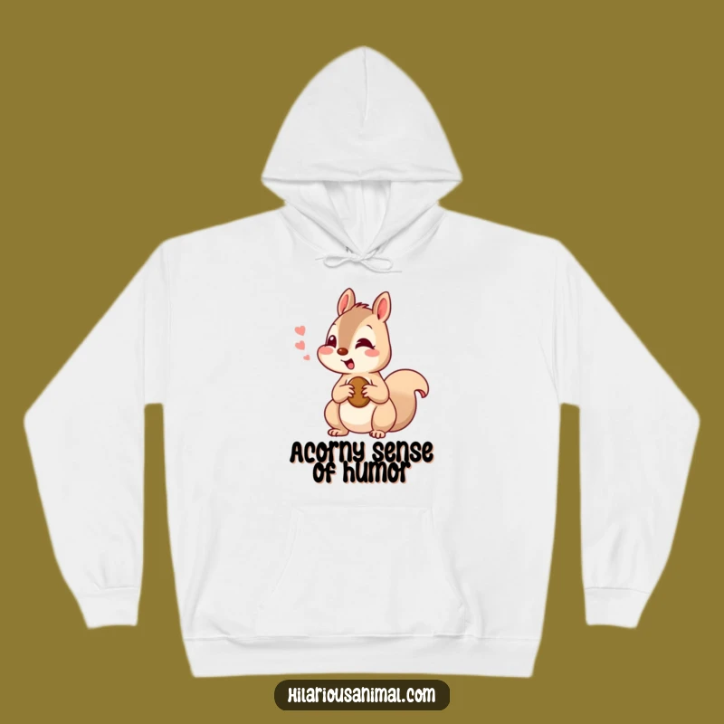 Funny Squirrel Nutty Amusement Hoodie - Cozy & Hilarious Nature Gift