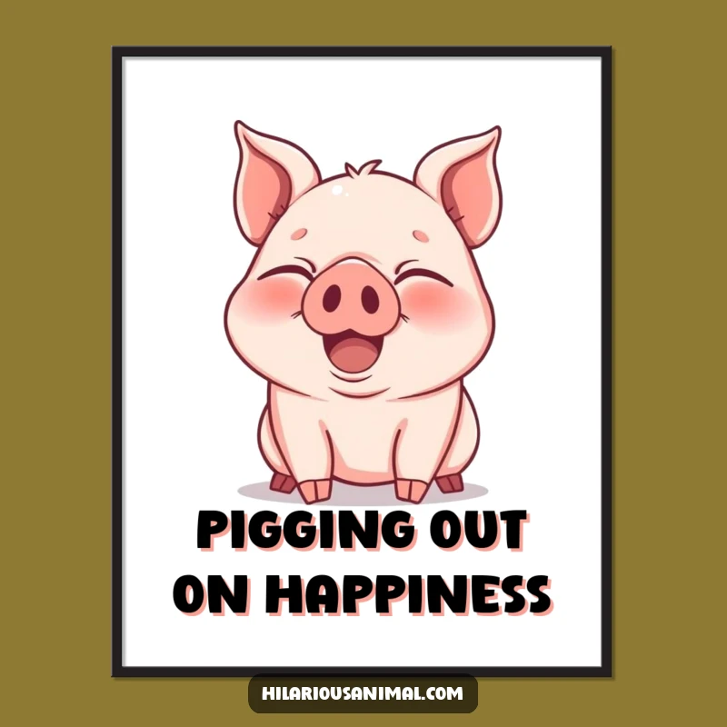 Free Printable Piglet Wall Art: Whimsical Funny Downloadable Decor for Joyful Spaces