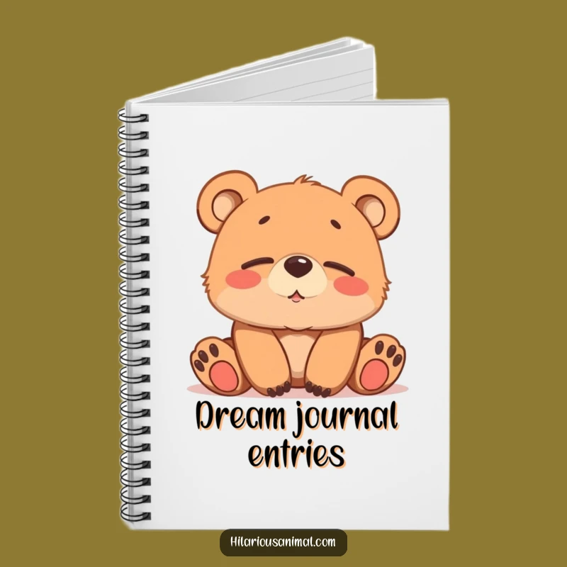 Funny Bear Cub Chuckling Notebook: Jot Down Gentle Thoughts