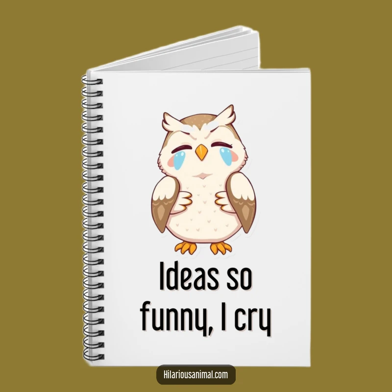 Funny Owl Notebook: Lined Journal for Laughs, Inspiring Funny Gift