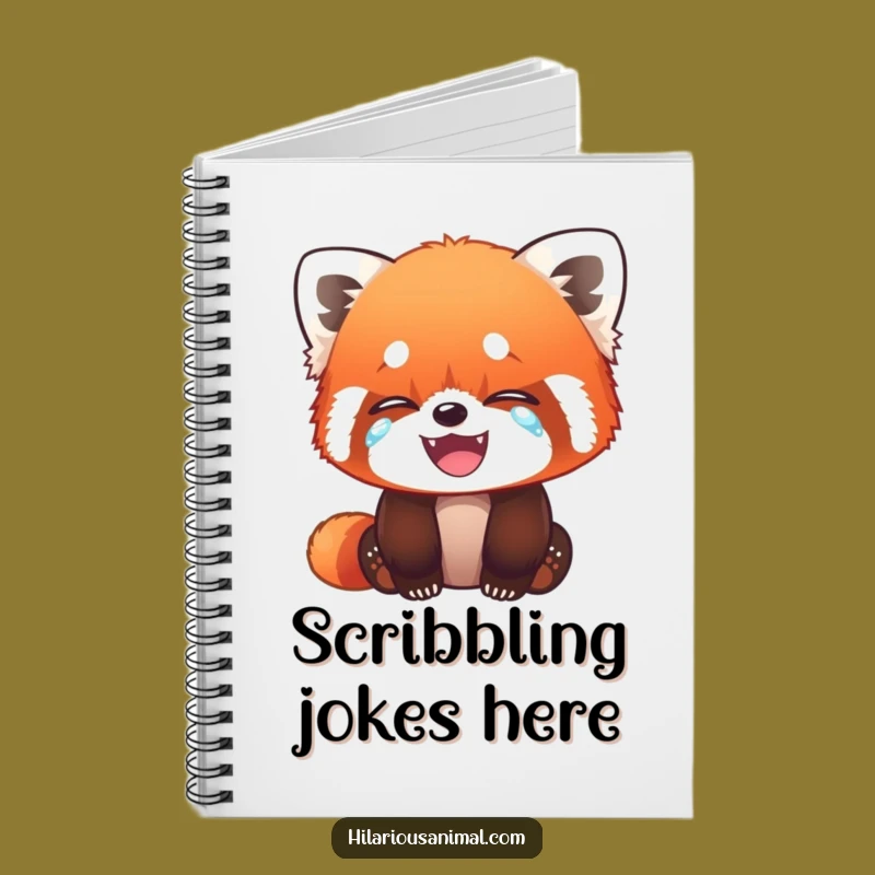 Funny Red Panda Cub Notebook: Hilarious Journal for Notes Gift