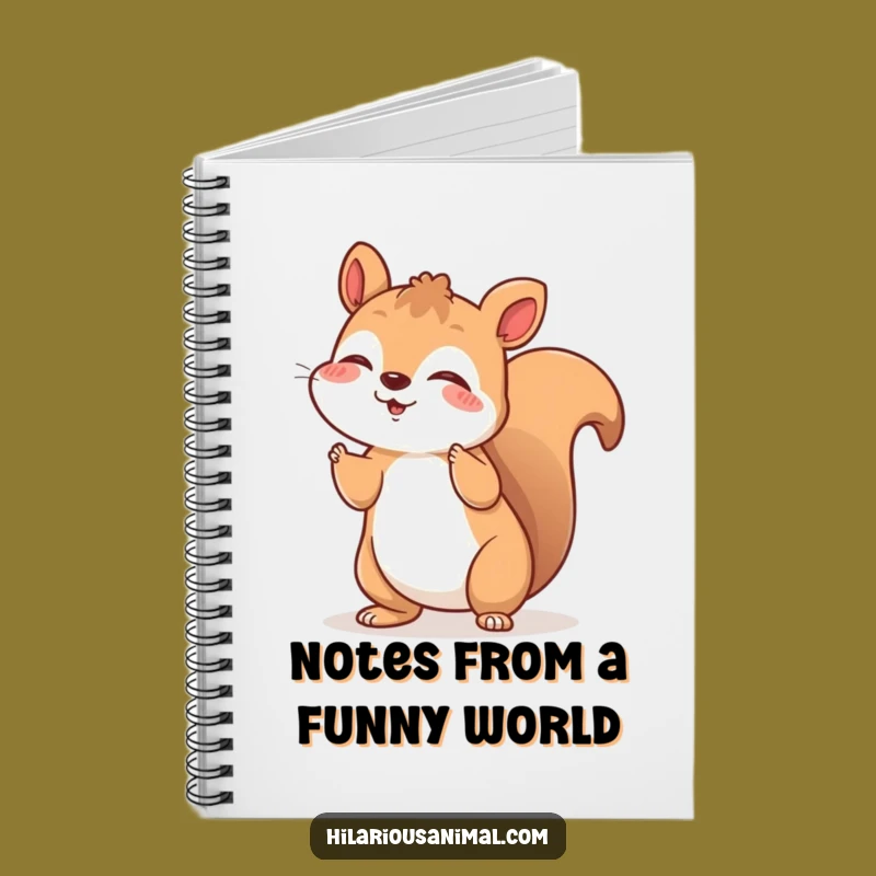 Funny Squirrel Notebook: Joyful Laughing Journal, Inspiring Funny Gift