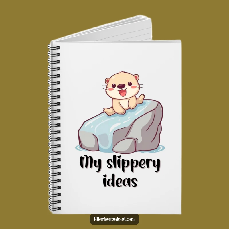 Funny Otter Sliding Notebook: Jot Down Playful Ideas
