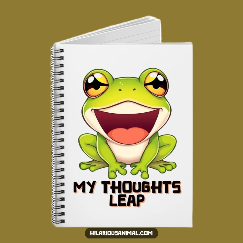 Funny Bulging Frog Notebook - Jot Down Laughs!