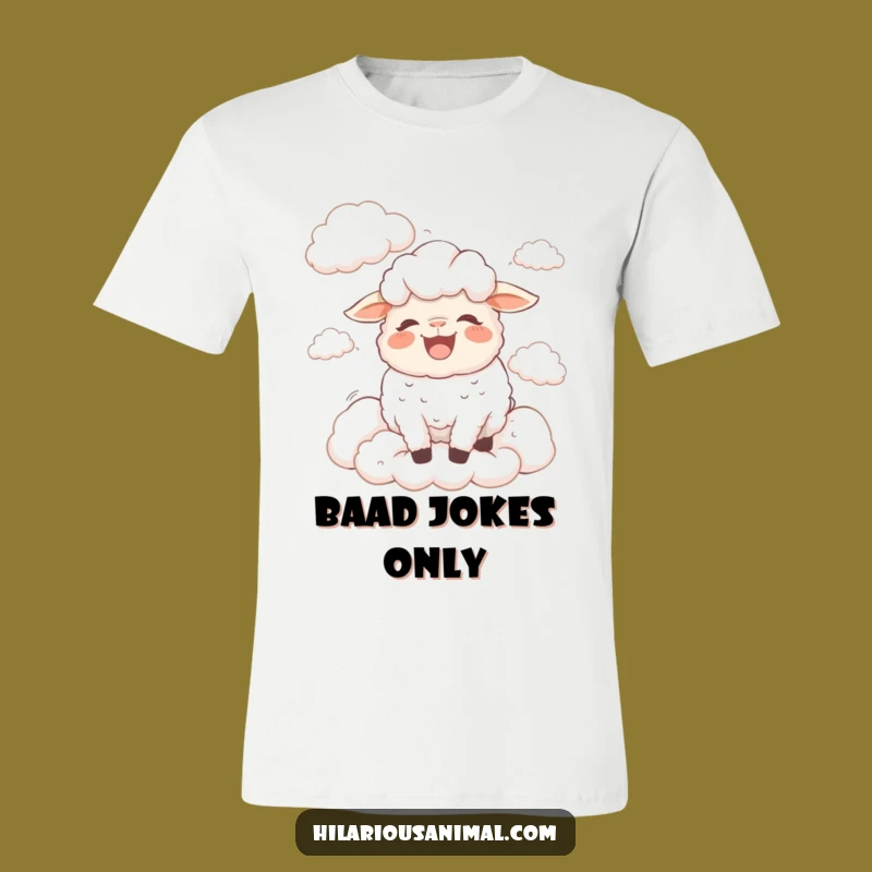 Funny Bewildered Sheep T-Shirt: Wear Your Giggles Like Fluffy Clouds