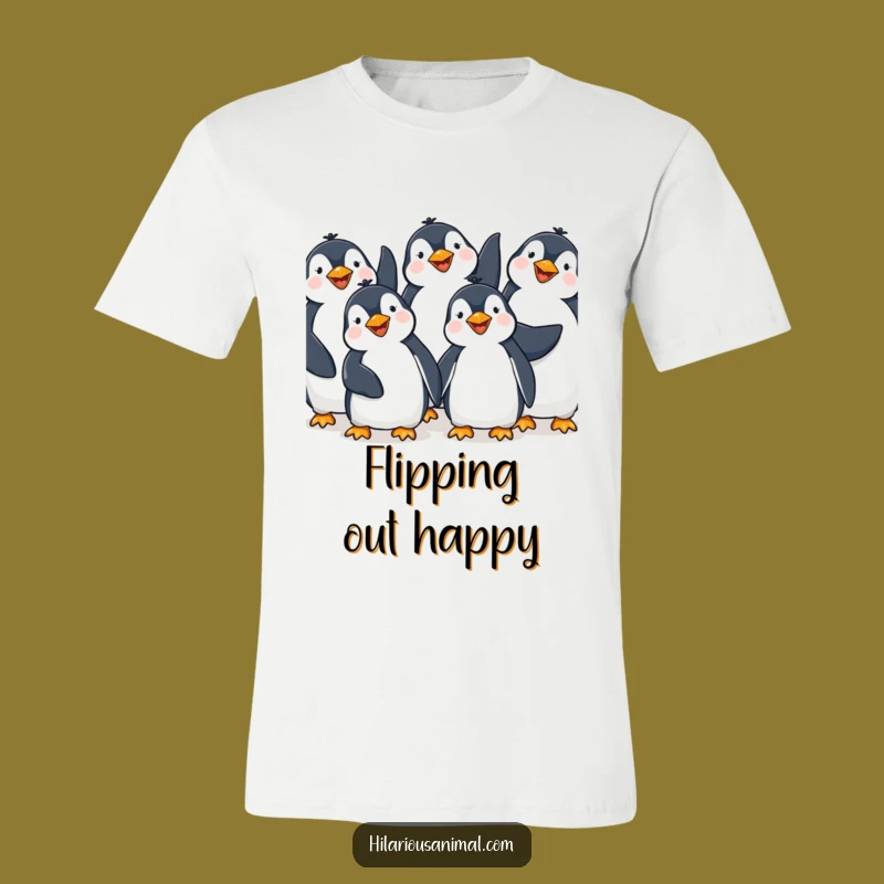 Funny Penguin Giggling T-Shirt: Wear Your Antarctic Joy and Laughter
