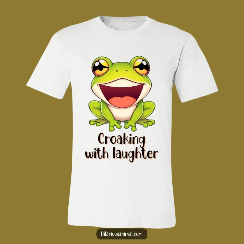 Funny Bulging Frog T-Shirt - Wear Your Laughter!