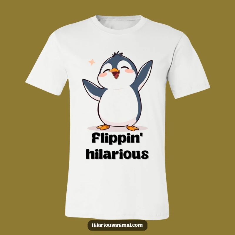 Funny Clumsy Penguin T-Shirt: Hilarious Apparel for Laugh Lovers and Fun Enthusiasts