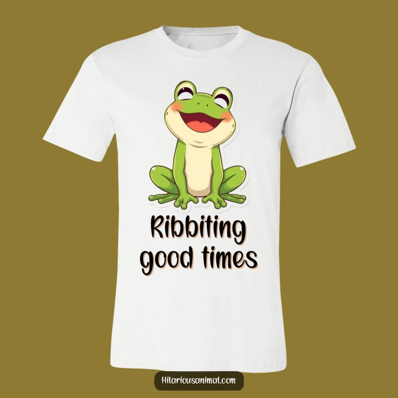 Funny Frog Laughing T-Shirt: Comical Amphibian Tee, Hilarious Gift